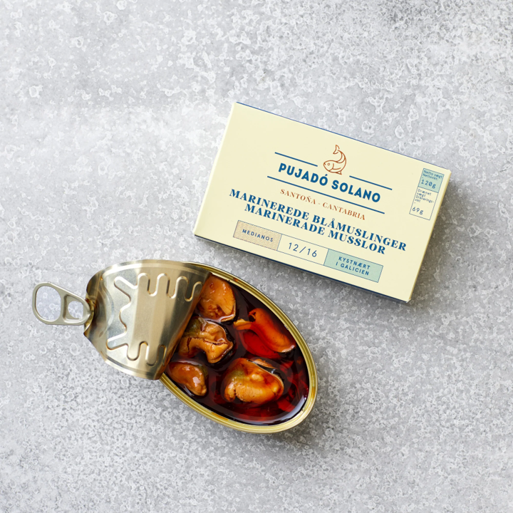 Grøndals Blåmuslinger i Escabeche